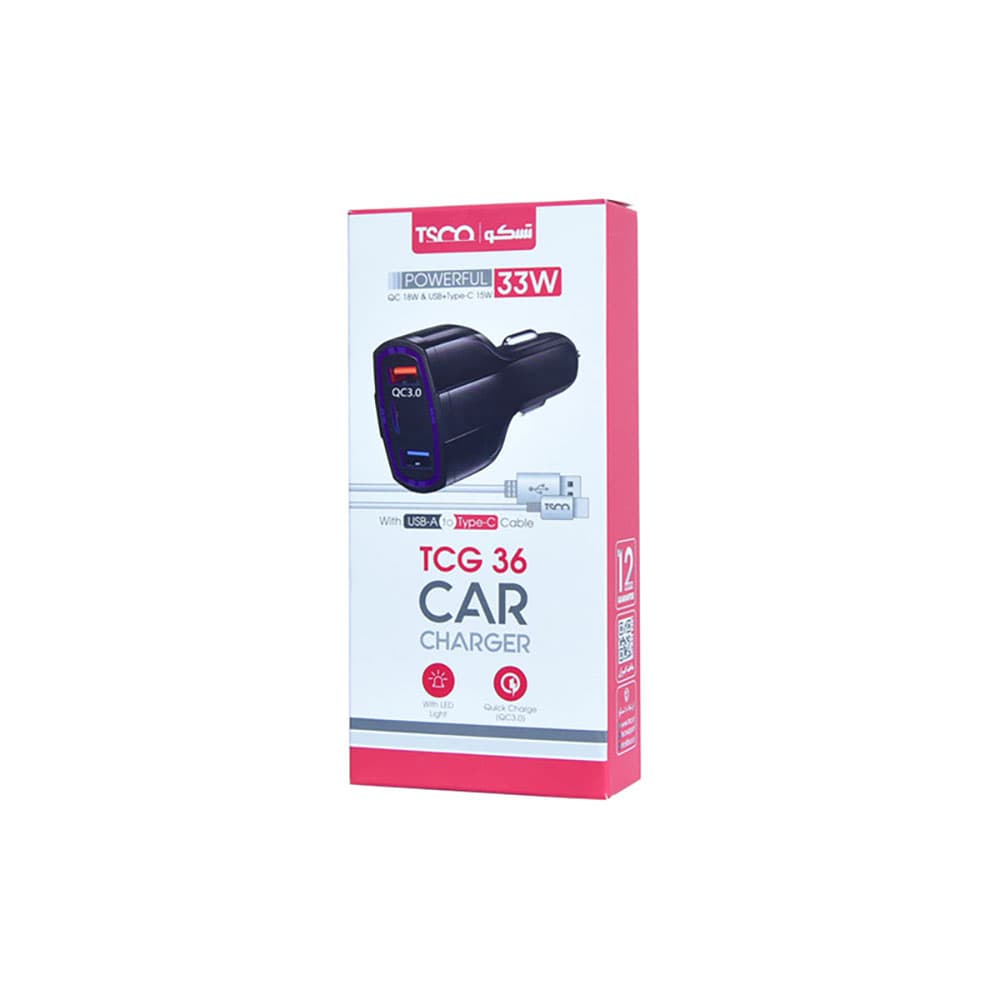 شارژر فندکی تسکو مدل Tsco TCG 36 — تصویر ۳