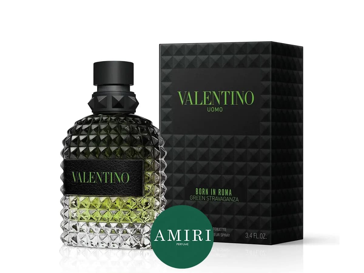 عطر ادکلن ولنتینو یومو بورن این روما گرین استراواگانزا | Valentino Uomo Born in Roma Green Stravaganza — تصویر ۲