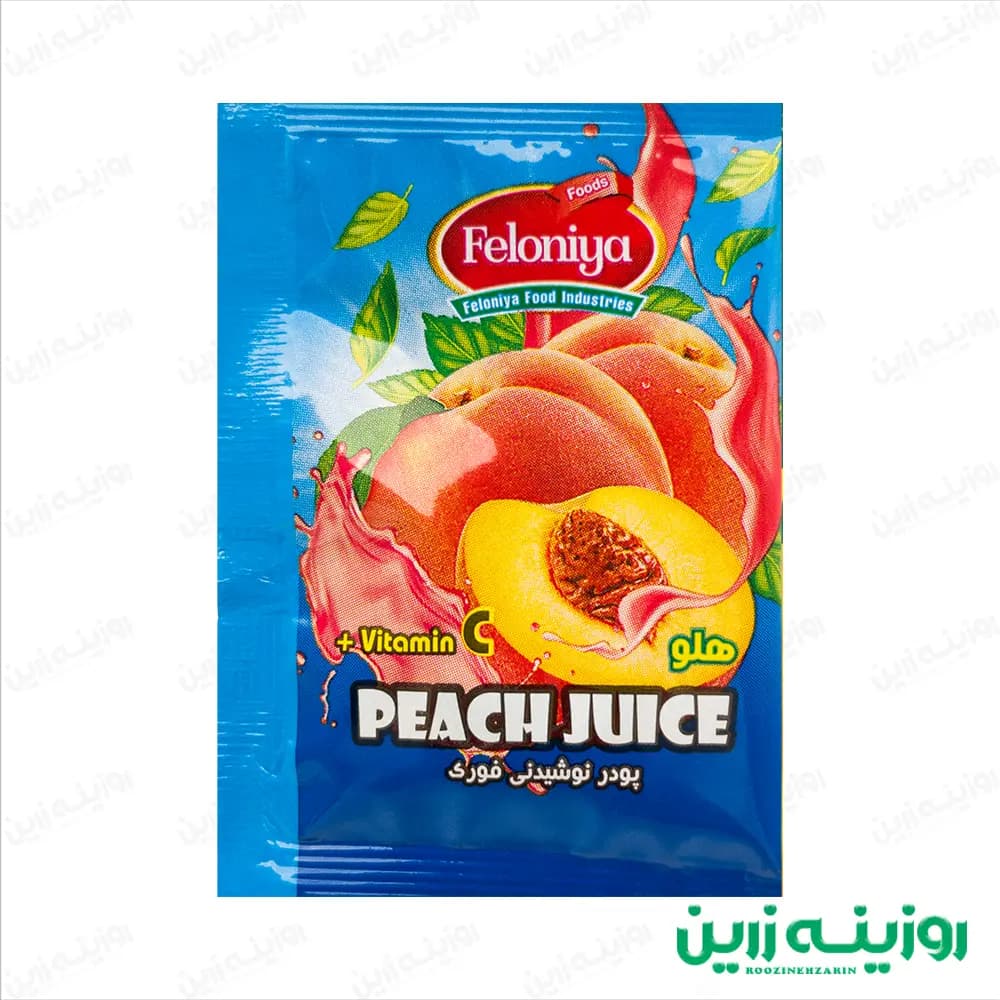 پودر شربت فلونیا با طعم هلو | بدون قند، رژیمی با شیرین کننده اسپارتام