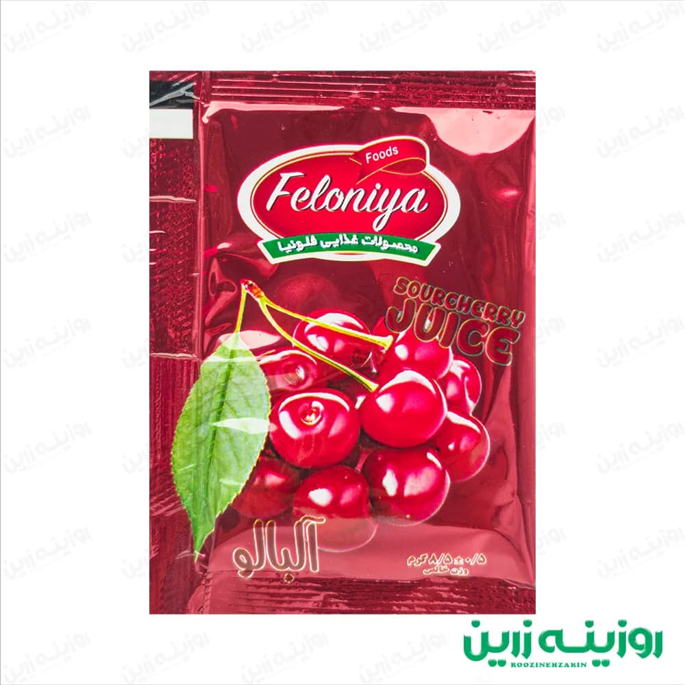 پودر شربت فلونیا طعم آلبالو | نوشیدنی بدون قند و رژیمی