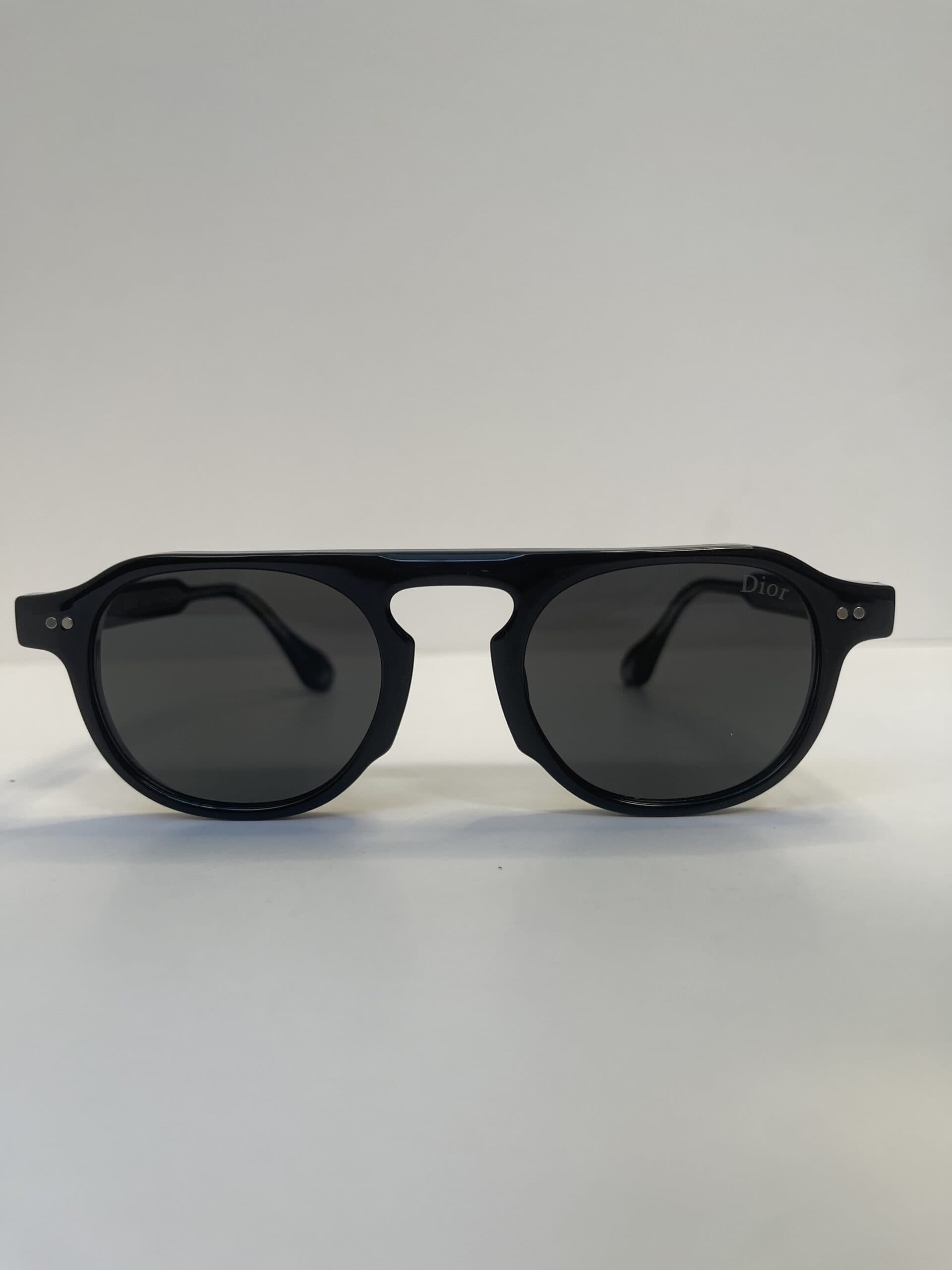 عینک آفتابی دیور مدل فریم شفاف پانتوس (Dior BlackSuit Series Style) — تصویر ۵