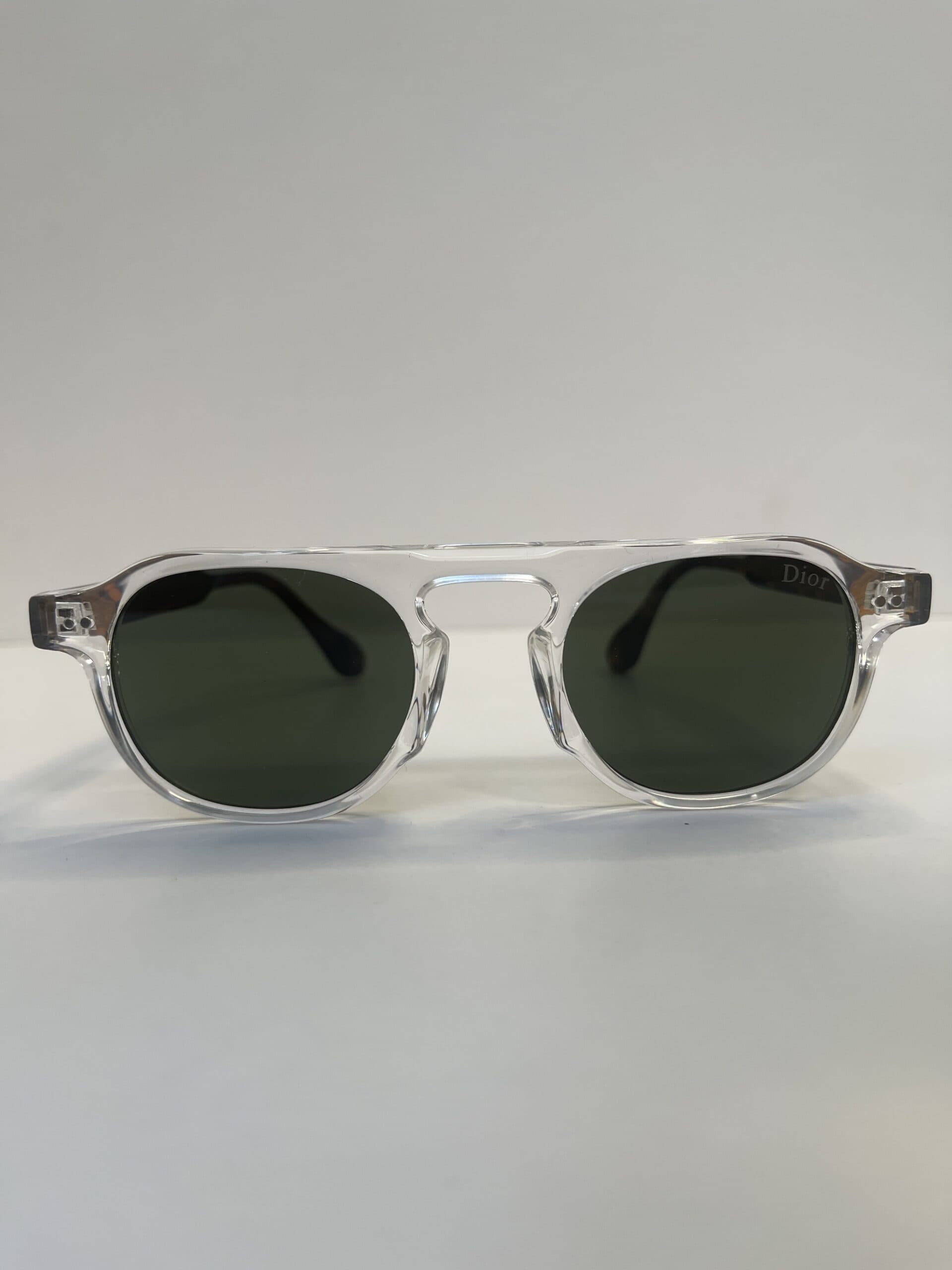 عینک آفتابی دیور مدل فریم شفاف پانتوس (Dior BlackSuit Series Style) — تصویر ۲