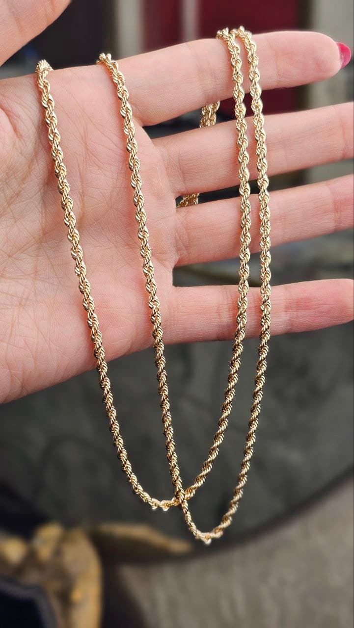 گردنبند طنابی ۳ میل