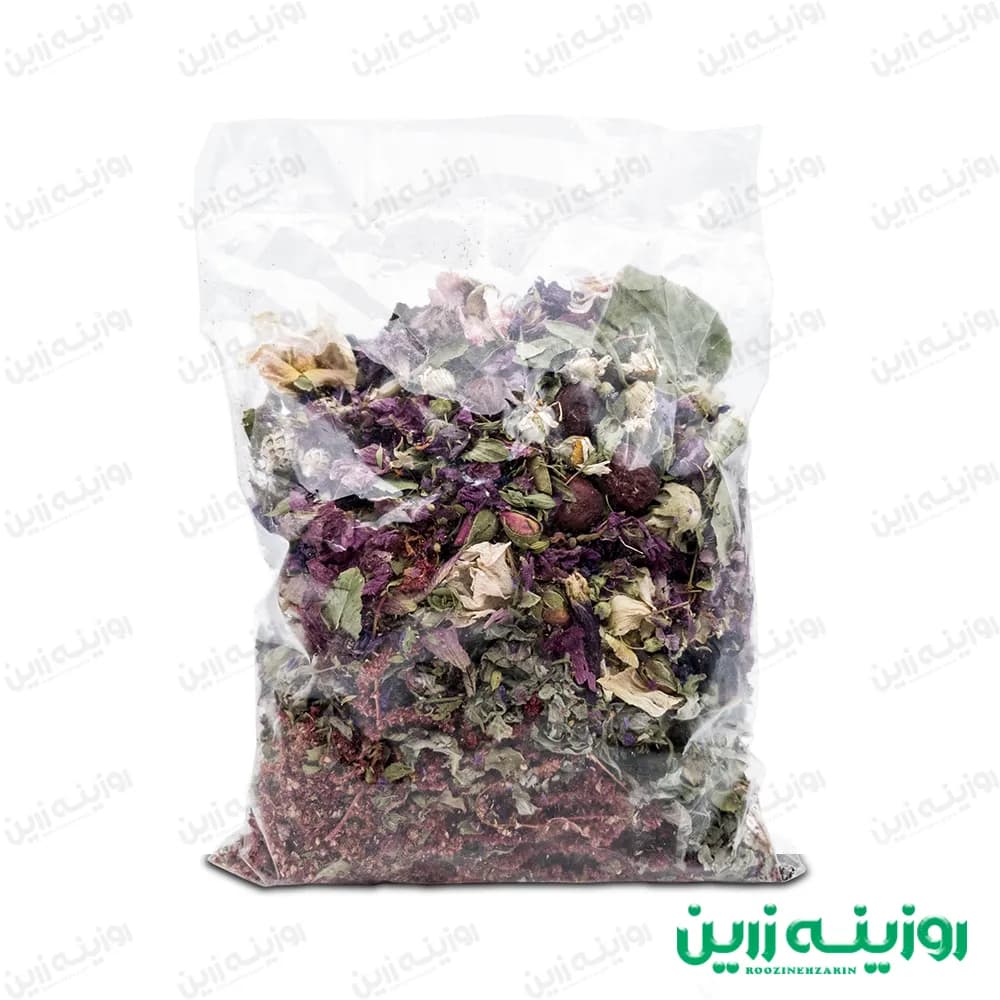 جوشانده سرماخوردگی روزینه زرین | ترکیب گیاهی سنتی ۱۱ گیاه برای روزهای سرد
