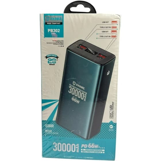 پاور بانک 30000 فست شارژ PB-302 X-HANZ