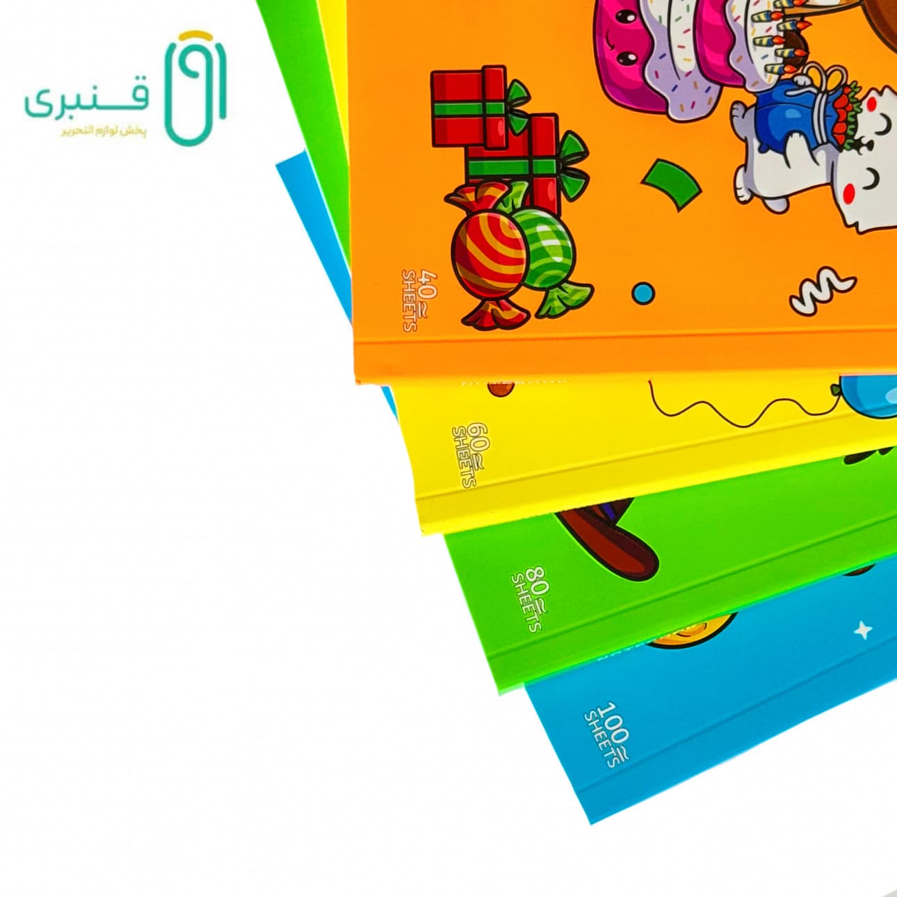 دفتر رگلامی ته چسب (4 جلدی) مداد قرمز — تصویر ۴