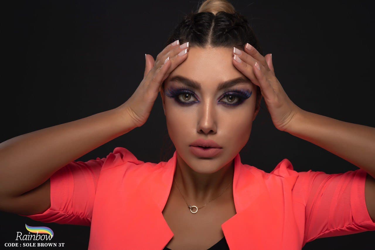 لنز طبی رنگی Sole Brown برند رینبو
