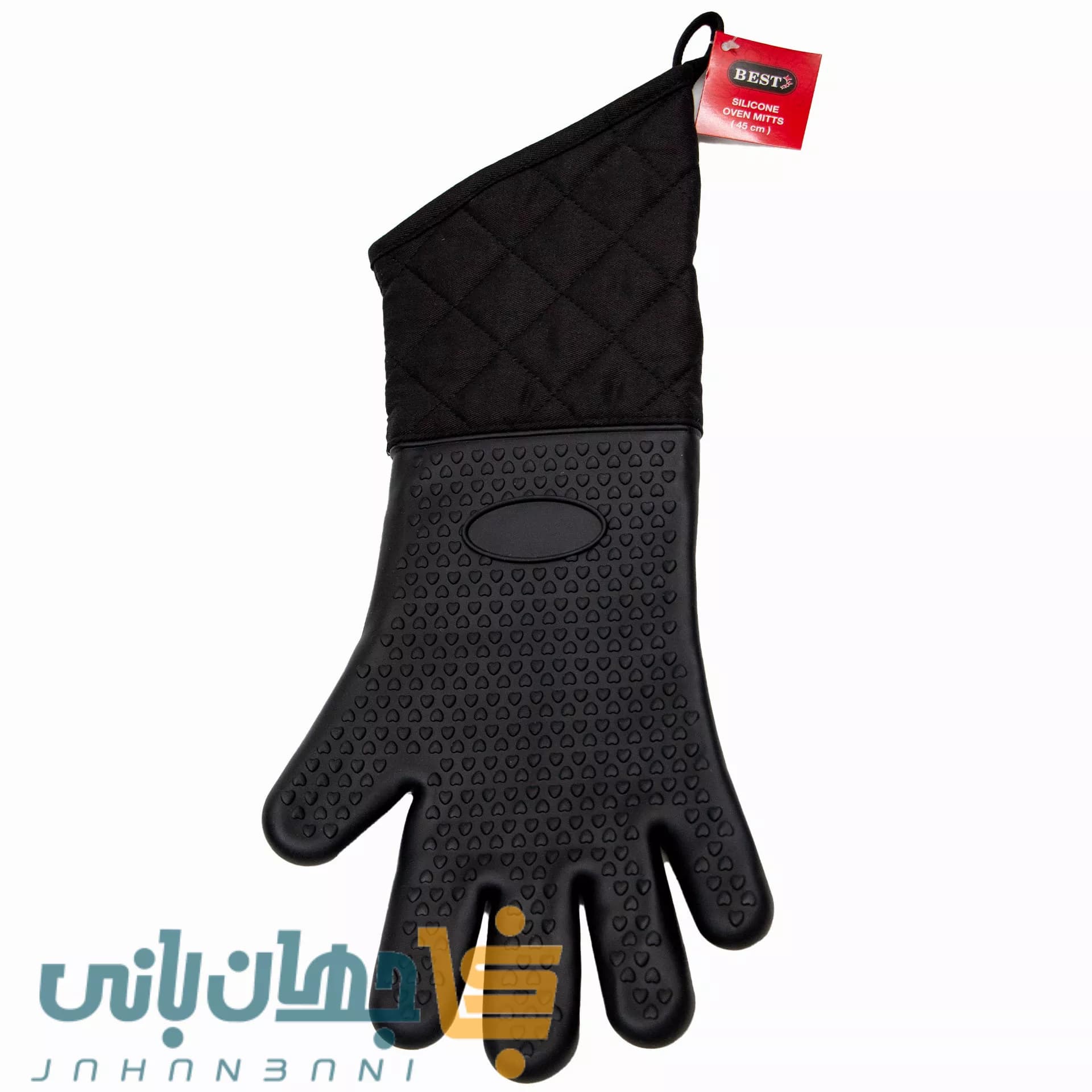 دستکش فر نسوز سیلیکونی بست ساق کوتاه انگشتی