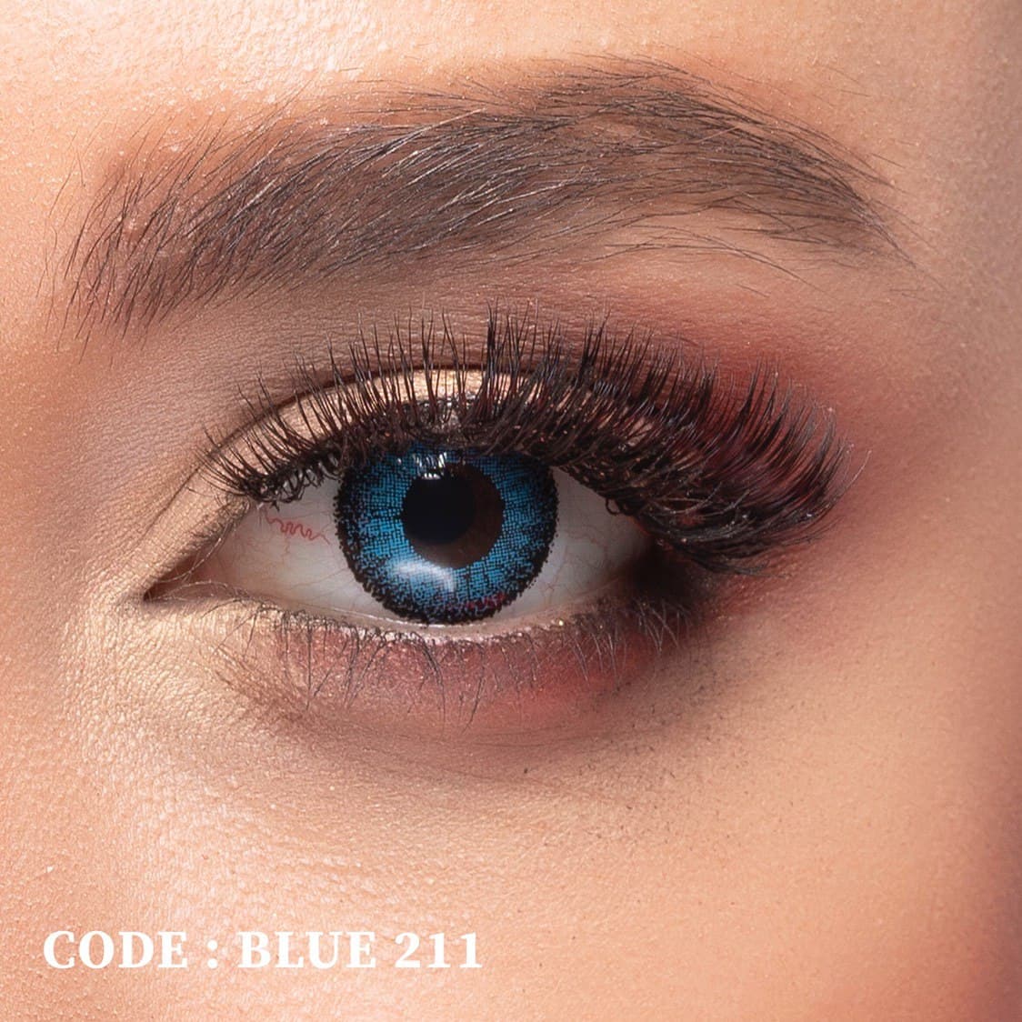 لنز رنگی و طبی رنگی سالانه Blue آبی — تصویر ۷