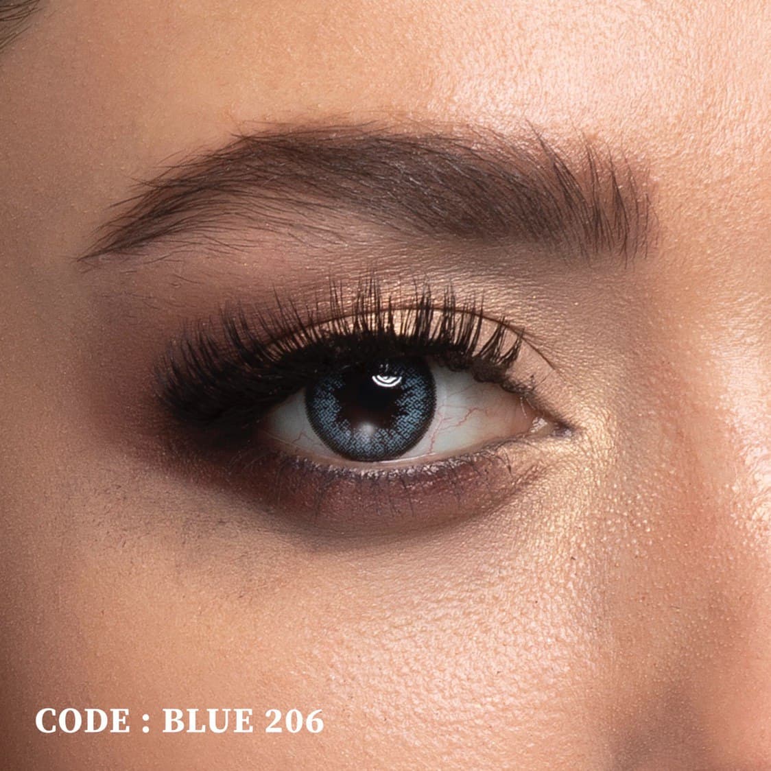 لنز رنگی و طبی رنگی سالانه Blue آبی — تصویر ۵