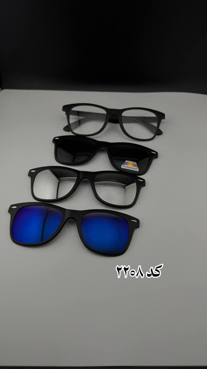 عینک طبی آفتابی شیشه مگنتی پنج کاوره (Ray-Ban) — تصویر ۲