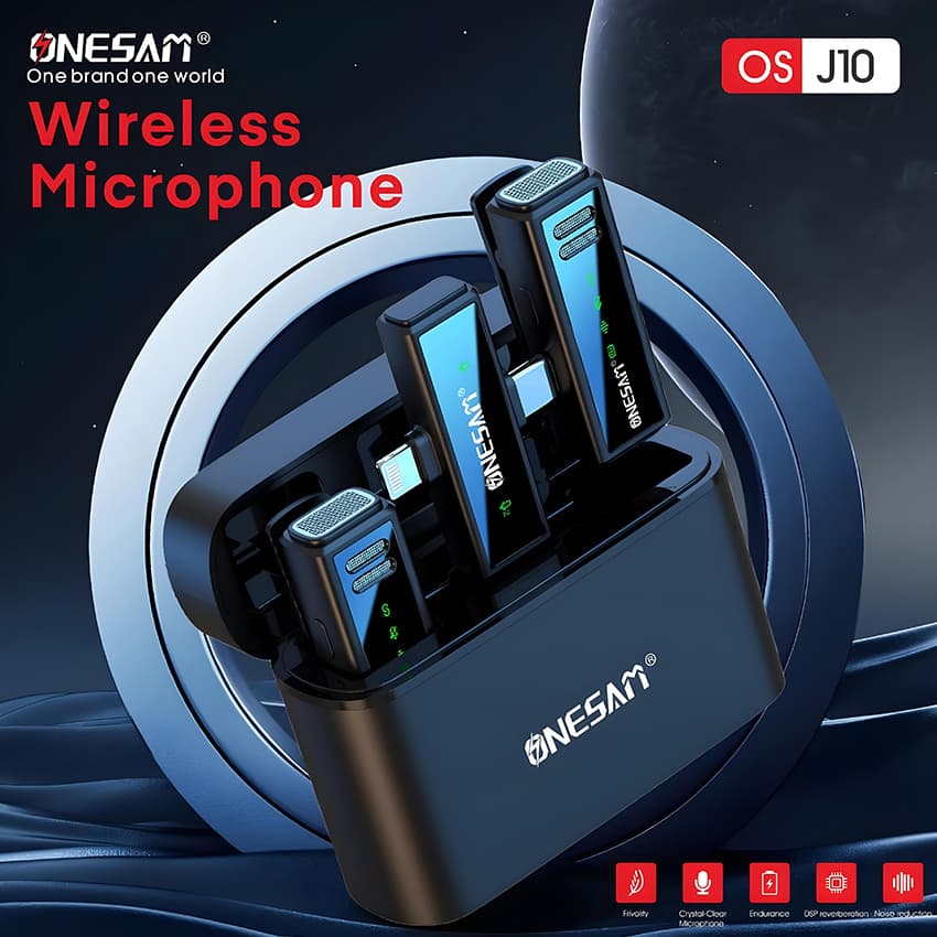 میکروفون یقه ای ONESAM مدل J10 — تصویر ۳