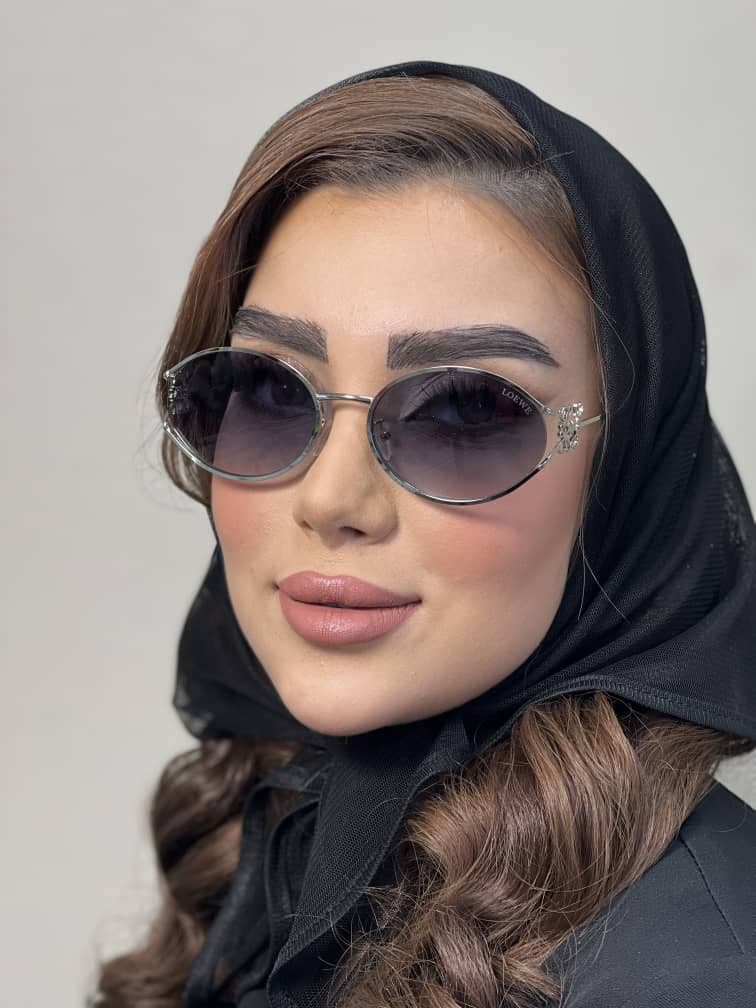 عینک فریم بیضی مدل گل — تصویر ۷