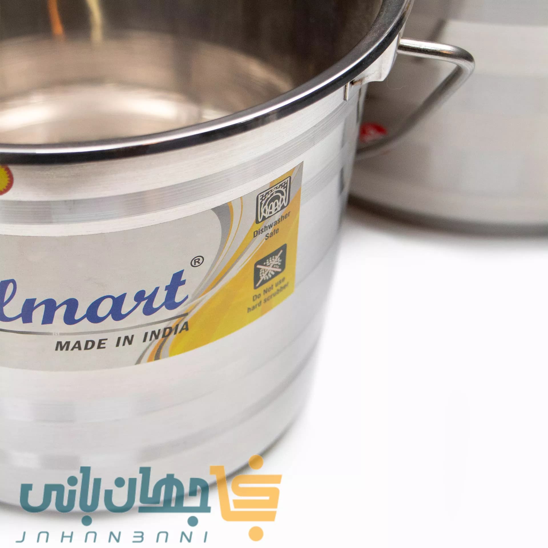 سطل استیل با درب در 4 سایز برند استیل مارت — تصویر ۲
