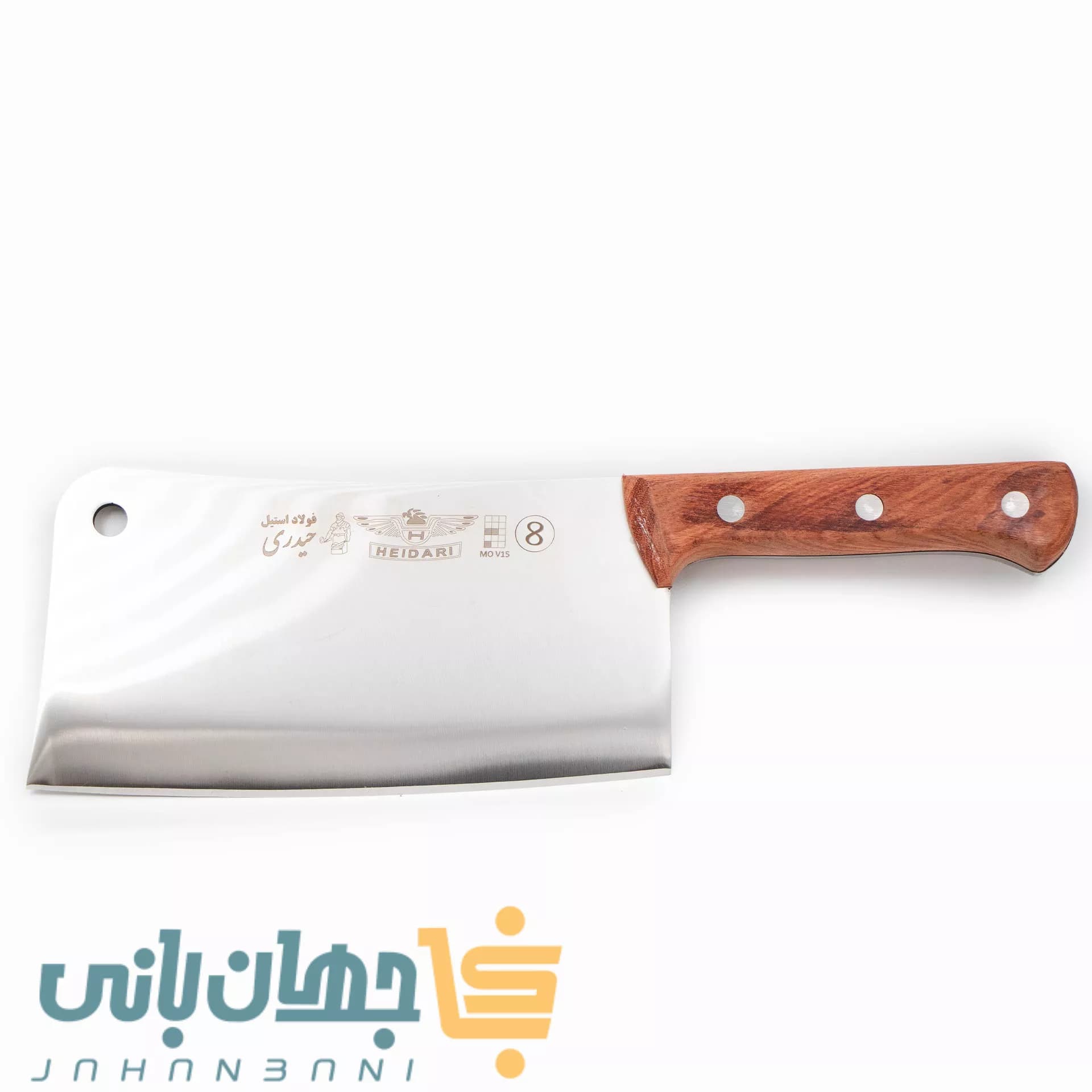 ساطور استخوانبر حیدری دسته چوبی (سایز ۶ و ۸) — تصویر ۳
