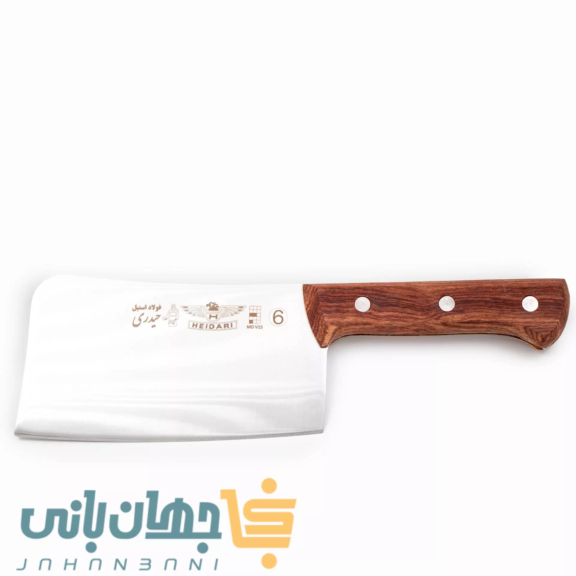 ساطور استخوانبر حیدری دسته چوبی (سایز ۶ و ۸) — تصویر ۲