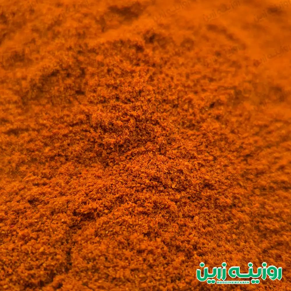 پودر پاپریکا ایرانی روزینه زرین | ادویه خوش رنگ و عطر برای طعم دهی به غذا — تصویر ۲