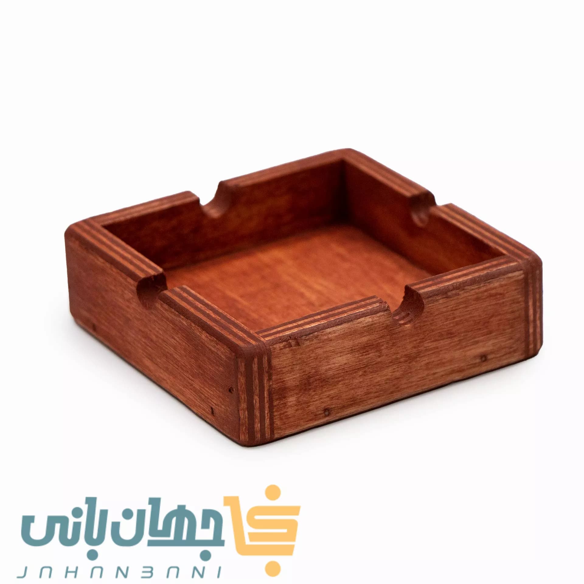 زیرسیگاری چوبی ادریک (مدل مربعی کلاسیک)