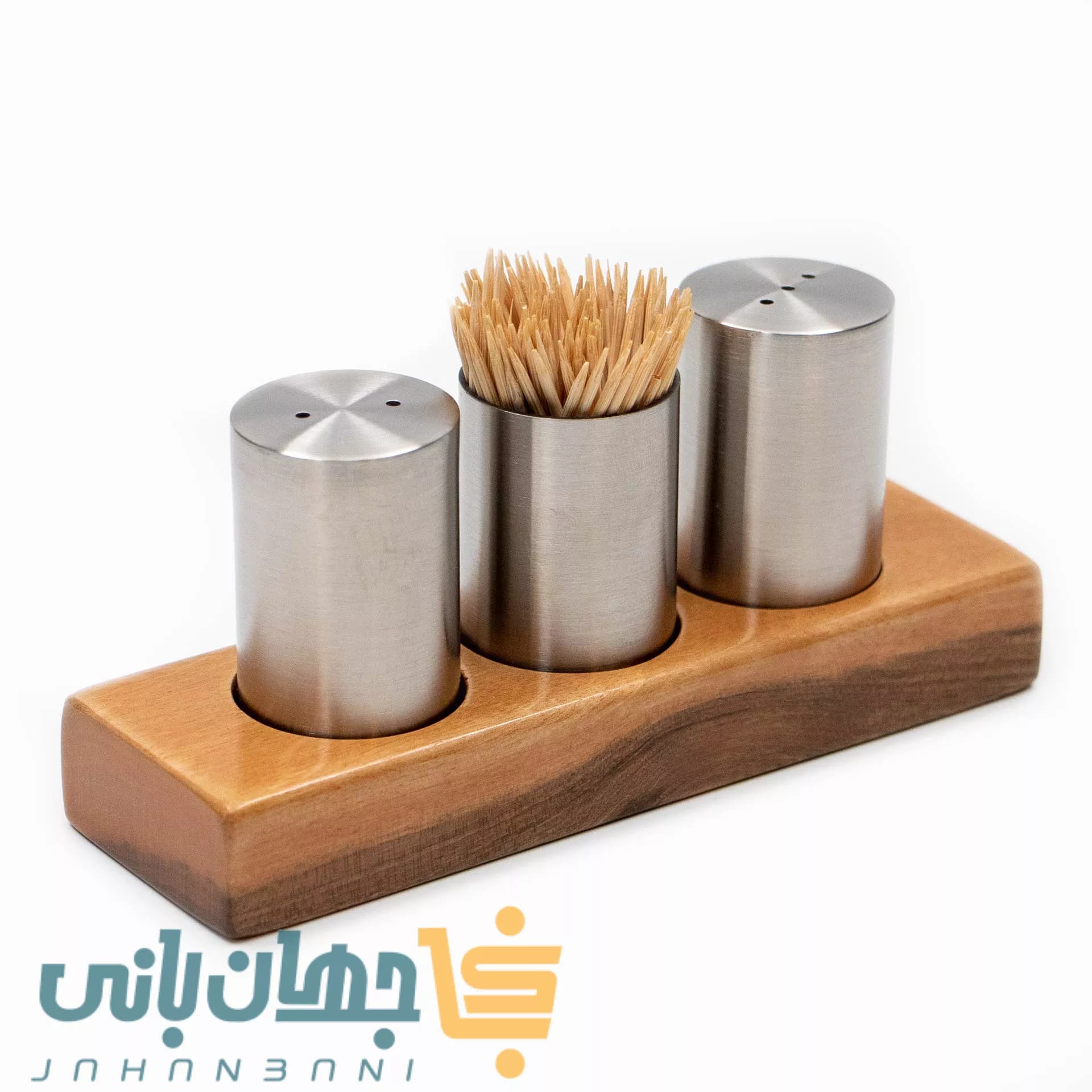 ست چهار‌تکه نمکدان و فلفل‌پاش فلورانس ادریک (مدل کوتاه روشن)