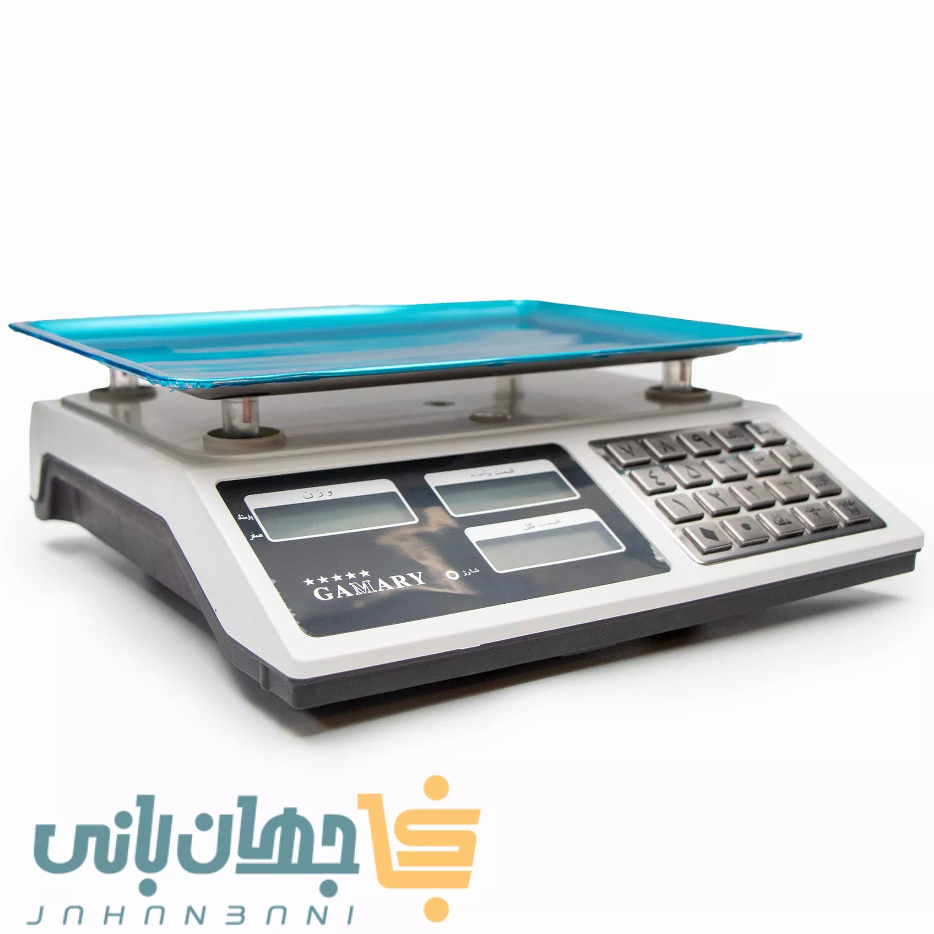 ترازوی 15 کیلویی گمری شش رقم دکمه استیل