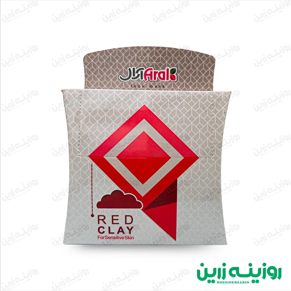 ماسک خاک رس سفید آرال مخصوص پوست حساس – پاکسازی ملایم و ضدالتهاب