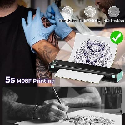 پرینتر مخصوص تتو حرارتی بلوتوثی تینتو ا Printer thermal tattoo — تصویر ۳