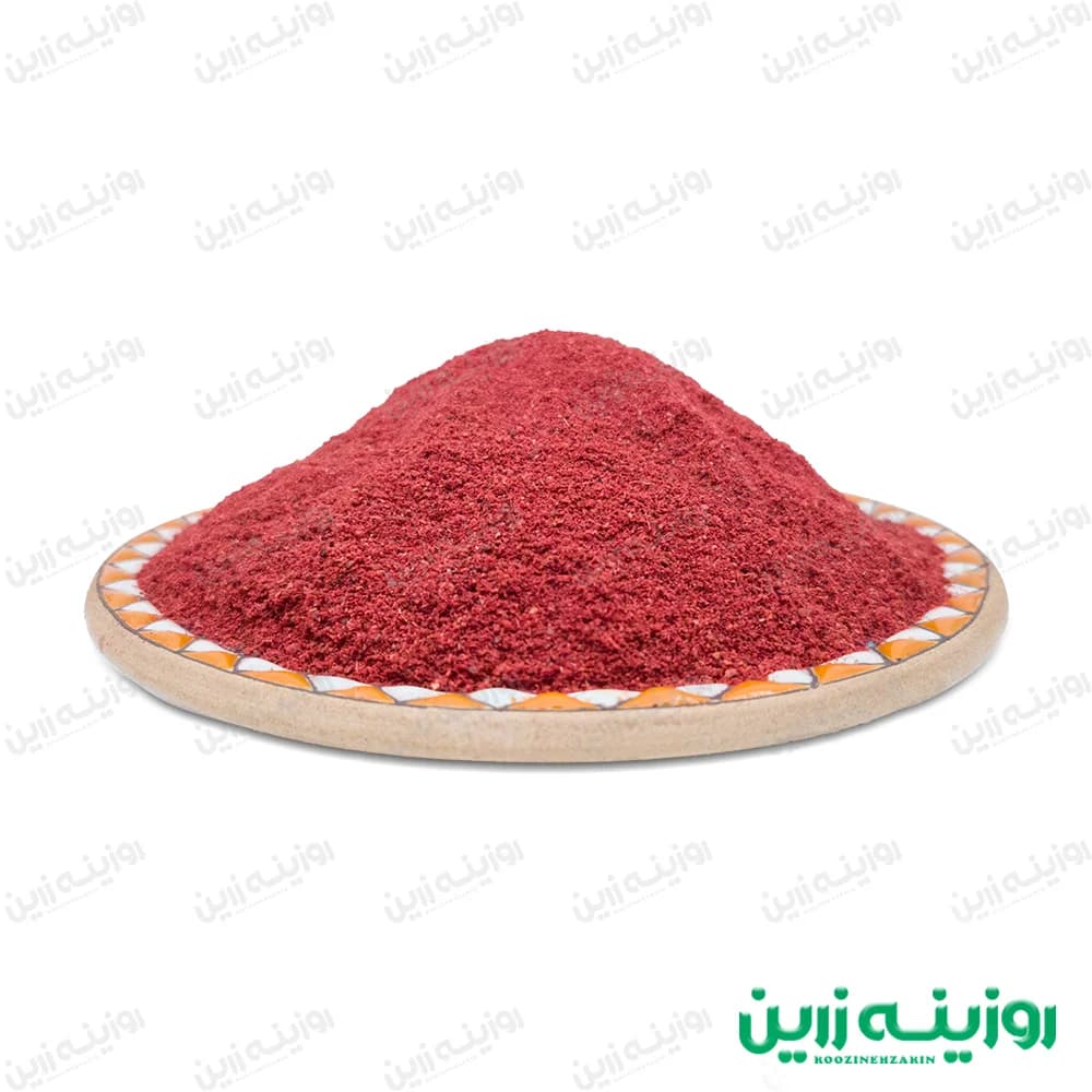 سماق قرمز روزینه زرین | ادویه طبیعی ترش و خوش‌عطر برای غذاهای ایرانی