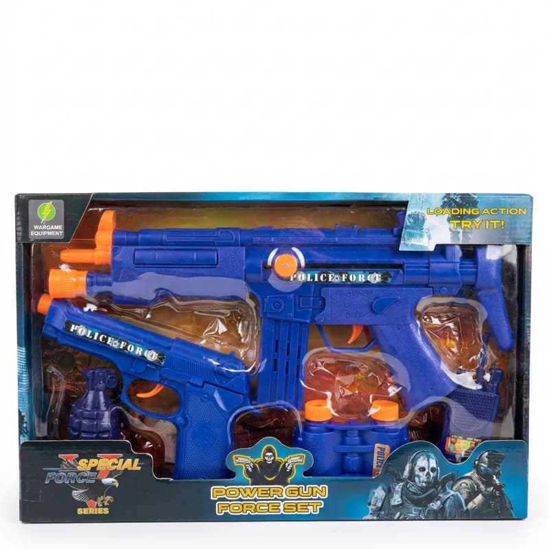 ست تفنگ اسباب‌بازی پلیس مدل Power Gun فورس ست