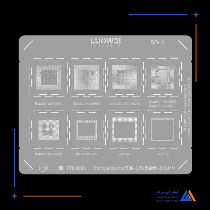 شابلون LUOWEI QUALCOMM SD-1 CPU