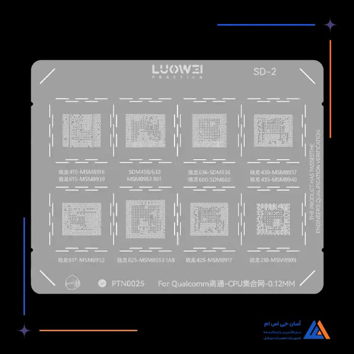 شابلون LUOWEI QUALCOMM SD-2 CPU