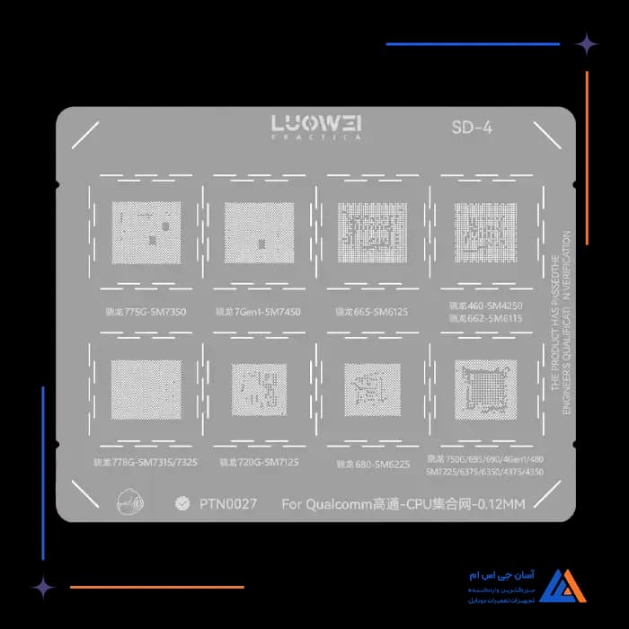 شابلون LUOWEI QUALCOMM SD-4 CPU