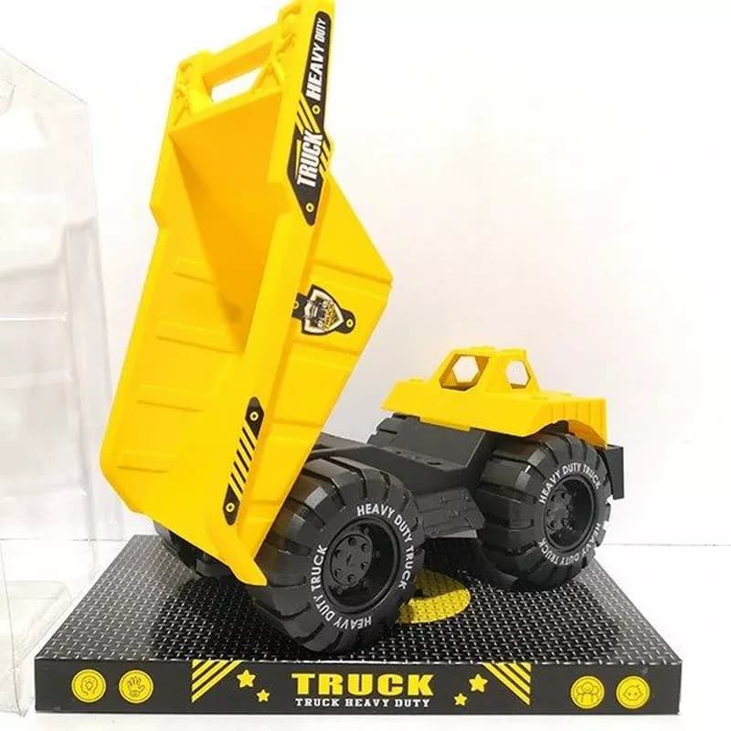 کامیون کمپرسی اسباب‌بازی Heavy Duty | ماکت ماشین راهسازی و معدن چرخ‌بزرگ — تصویر ۳