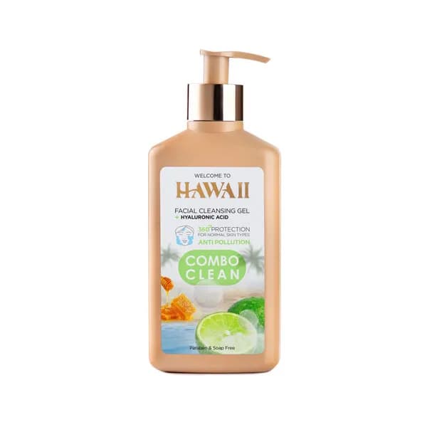 ژل شستوشوی صورت پوست معمولی هاوایی HAWAII حجم 350میل