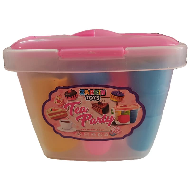 ست عصرانه اسباب بازی دخترانه Tea Party | جعبه پلاستیکی Zarrin Toys — تصویر ۲