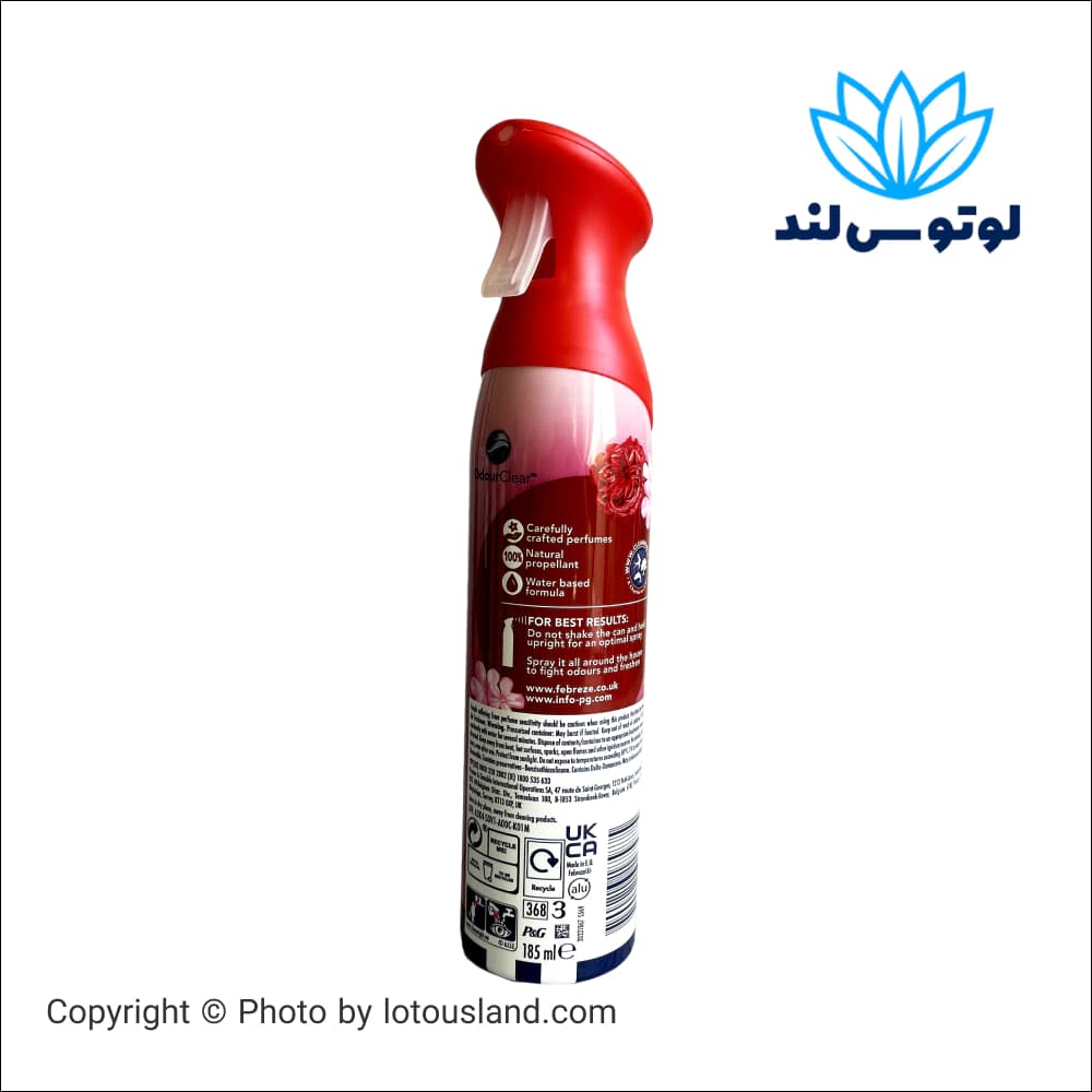 اسپری خوشبو کننده هوا فبرز مدل Febreze Ruby Jasmine حجم 185 میل — تصویر ۲