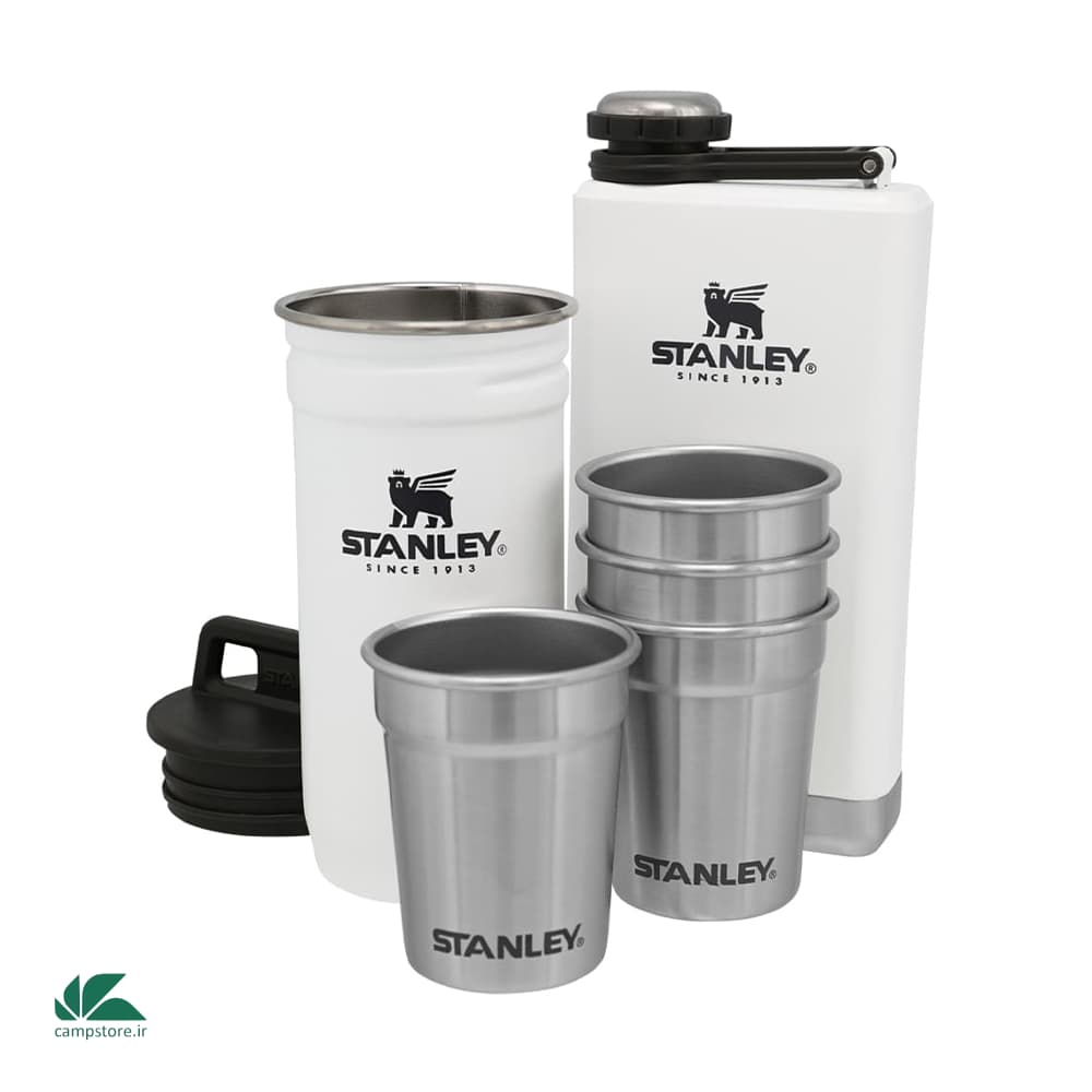 ست شات و قمقمه کتابی استنلی مدل Pre-Party Shot Glass + Flask