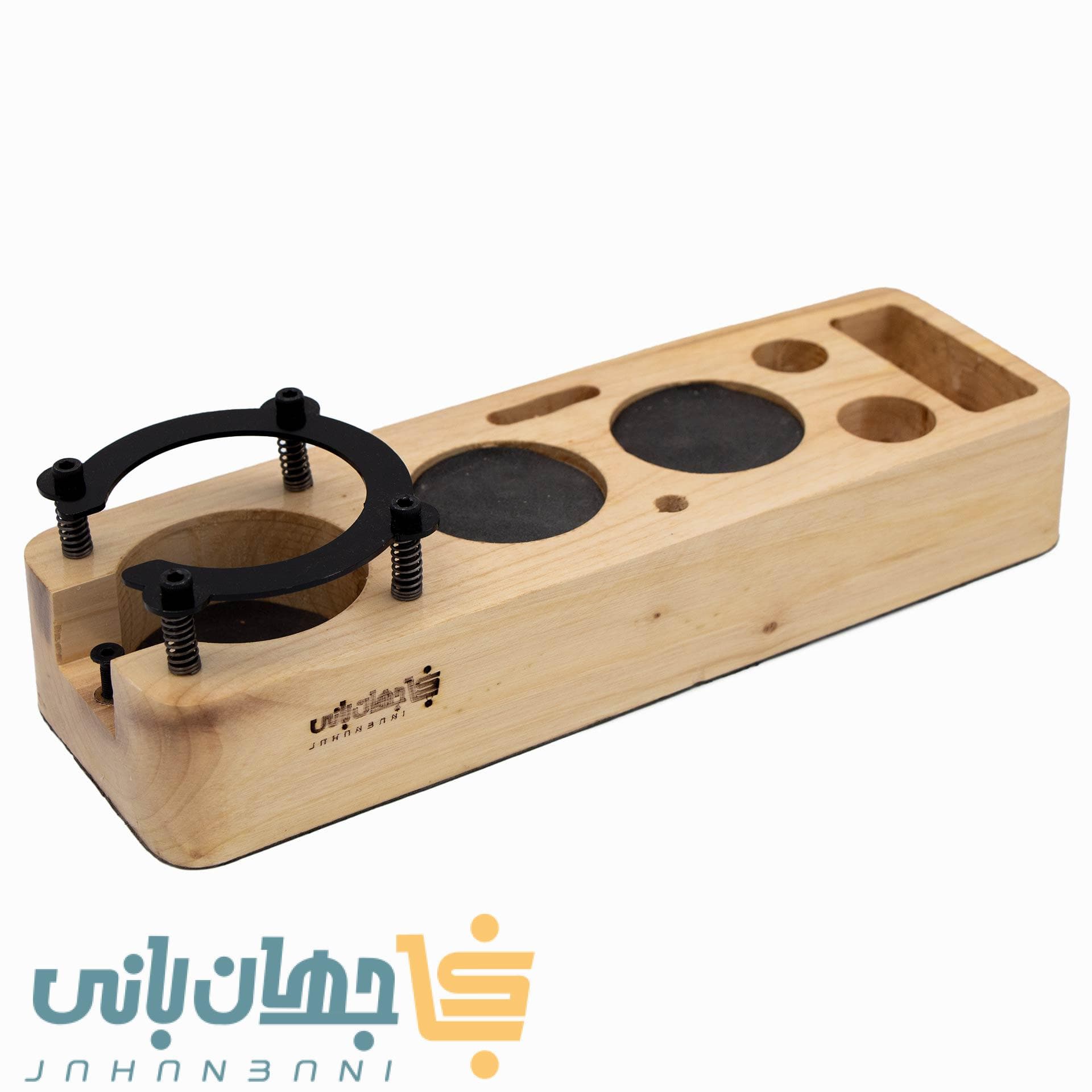 استند پرتافیلتر چوبی 7 خانه ضخیم سایز 51 و 58 جهان بانی