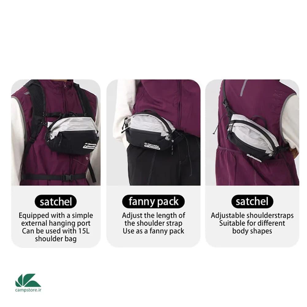 کیف کراس بادی نیچرهایک مدل Hydrogen 5L Cross Body Chest Bag — تصویر ۳