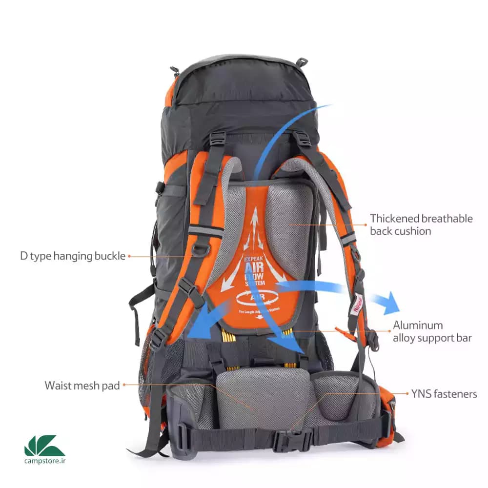 کوله پشتی 70 لیتری نیچرهایک مدل NH70B070-B 70 L Backpack — تصویر ۷