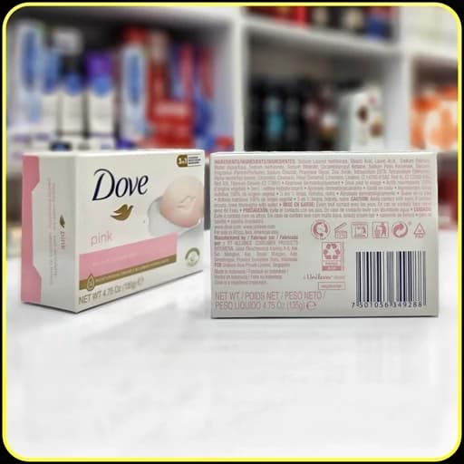 صابون کرمی داو صورتی Dove Pink مدل Beauty Bar سه‌کاره، وزن ۱۳۵ گرم — تصویر ۲