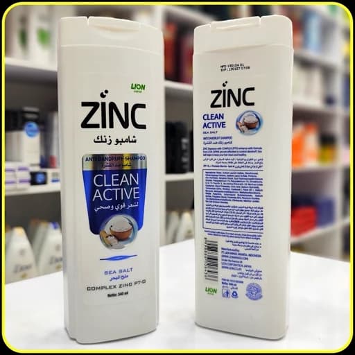شامپو زینک عصاره نمک دریا zinc