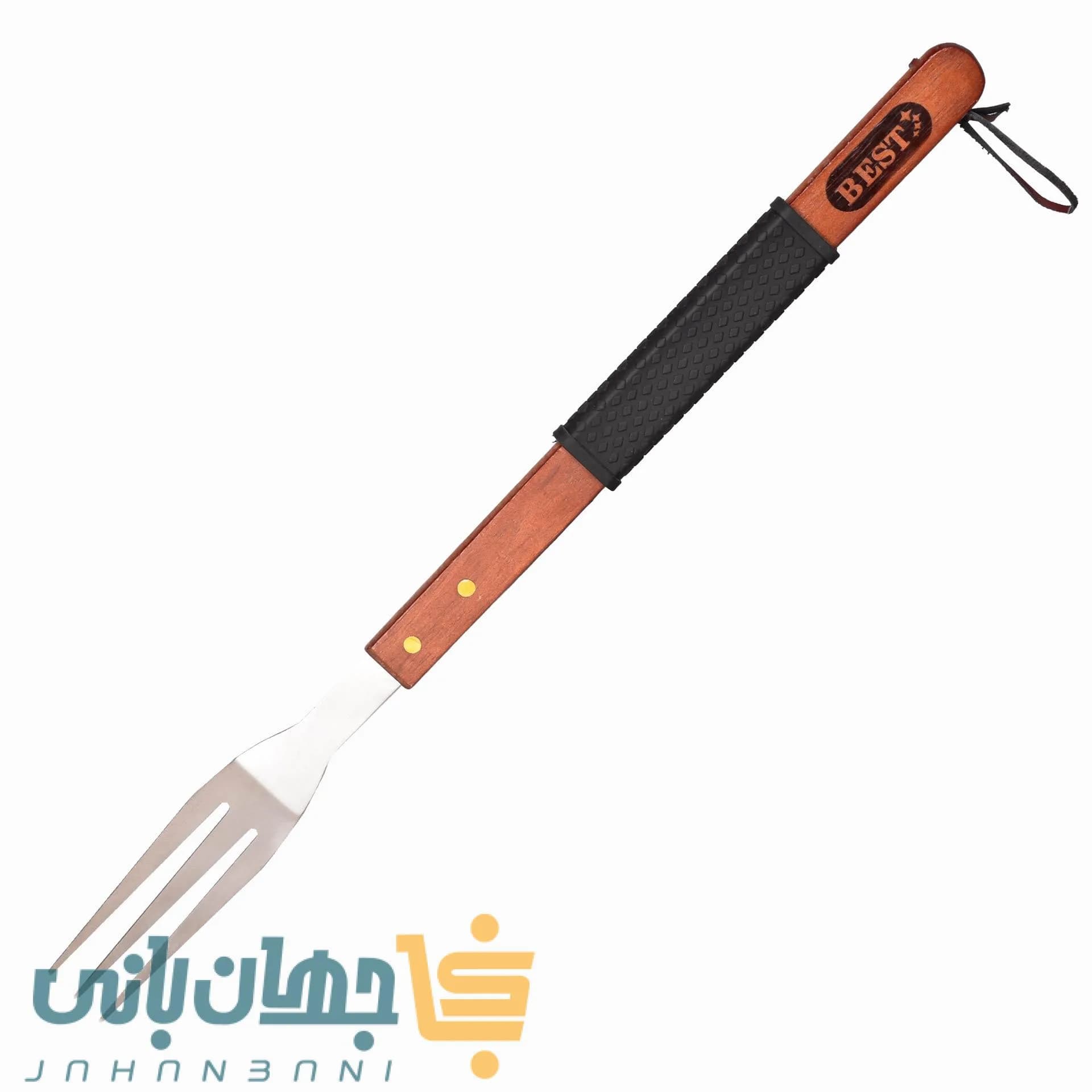 چنگال مرغ 50 سانت دسته چوبی BEST