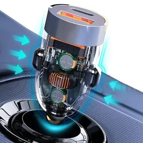 شارژر فندکی هیسکا مدل HISKA HCC317 توان ۶۳ وات — تصویر ۴