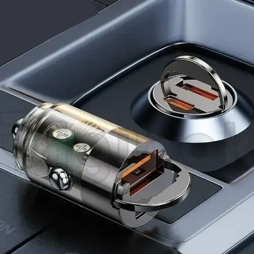 شارژر فندکی هیسکا مدل HISKA HCC317 توان ۶۳ وات — تصویر ۲