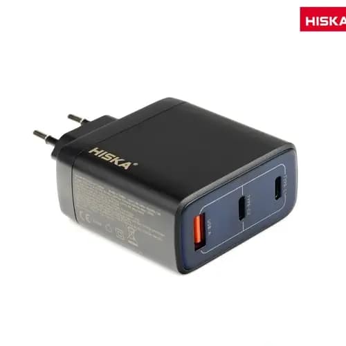 شارژر دیواری 100 وات هیسکا HISKA H156EU GaN QC3.0 PD 3.25A
