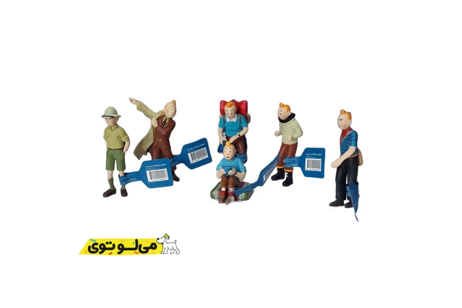 فیگور تن تن 8 سانت ( مجموعه ۶ عددی ) — تصویر ۳