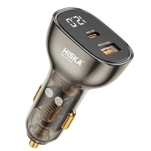 شارژر فندکی هیسکا مدل HISKA HCC326 توان ۹۵ وات