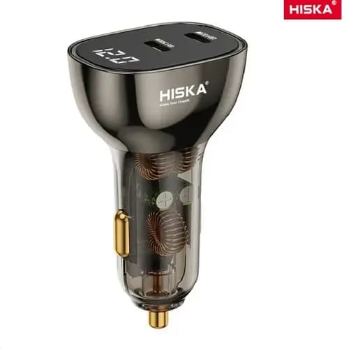 شارژر فندکی هیسکا مدل HISKA HCC326 توان ۹۵ وات — تصویر ۲