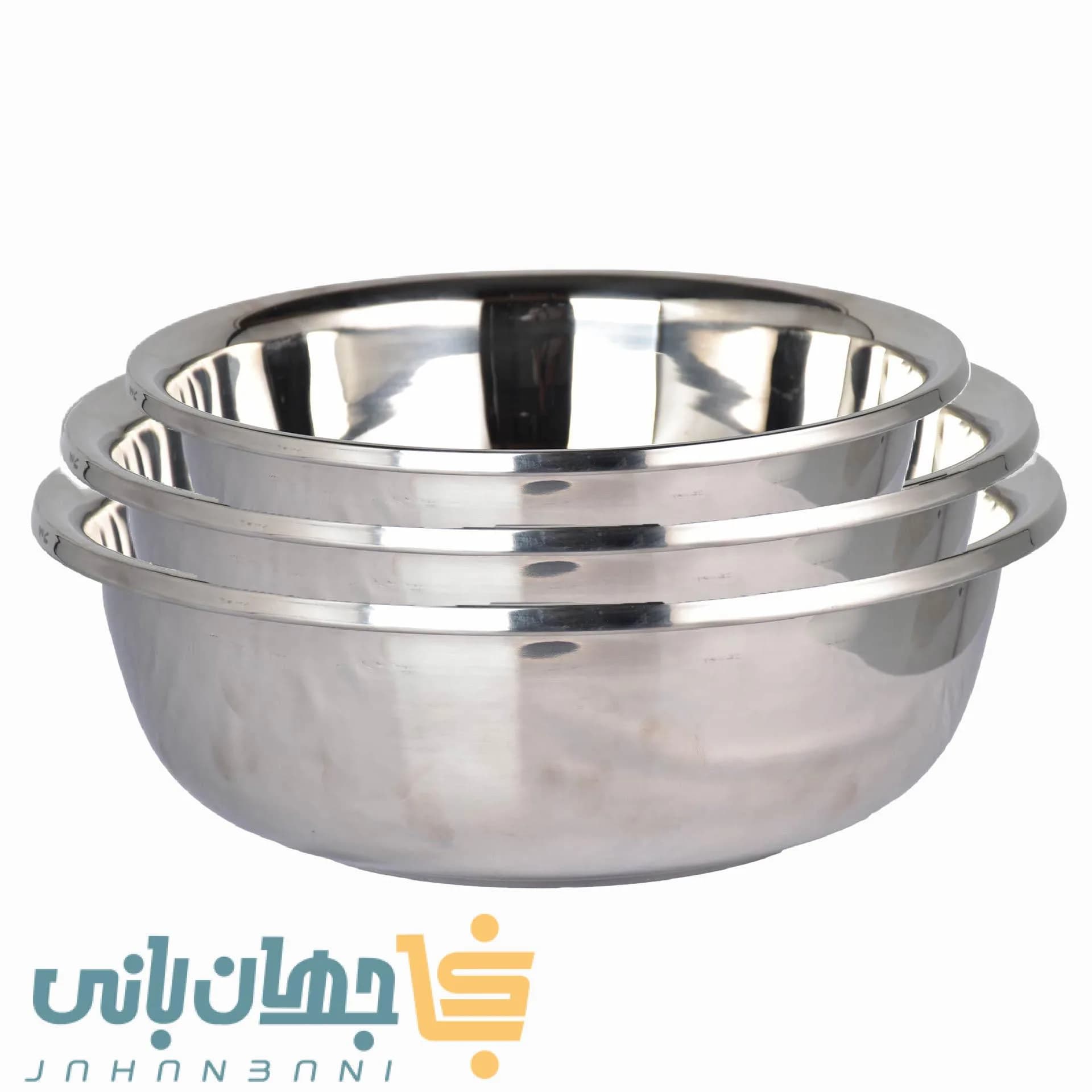 لگن استیل گلدار در 7 سایز