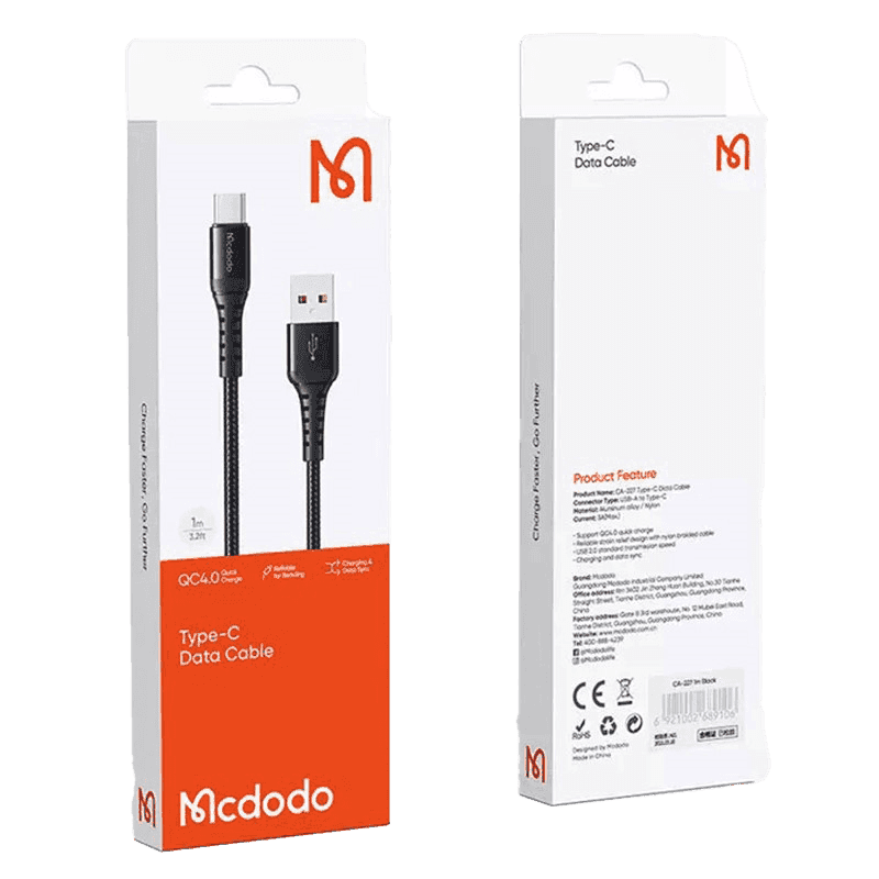 کابل 3 متری USB به Type-c برند Mcdodo مدل CA-227